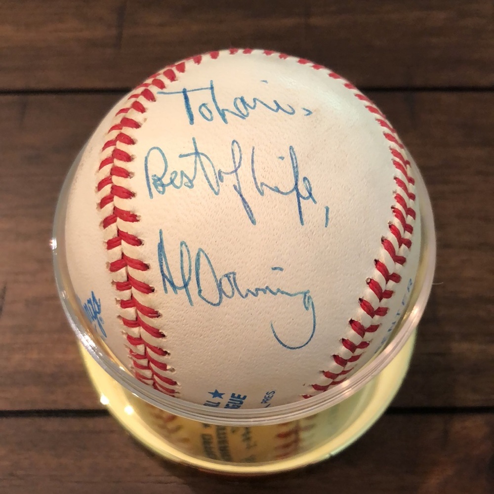 Al Downing Personalized Autographed Baseball - Picture 4 of 4